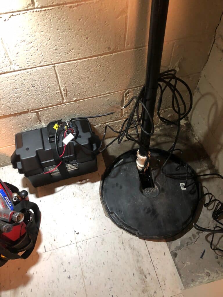 Battery Backup system for sump pump